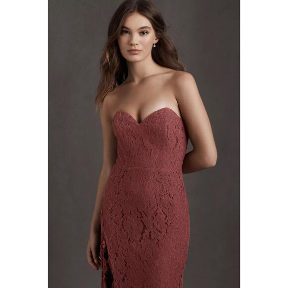 New Anthropologie BHLDN Fame and Partners Twilight Dress $329 Sz4 Cinnamon Rose - Picture 2 of 4